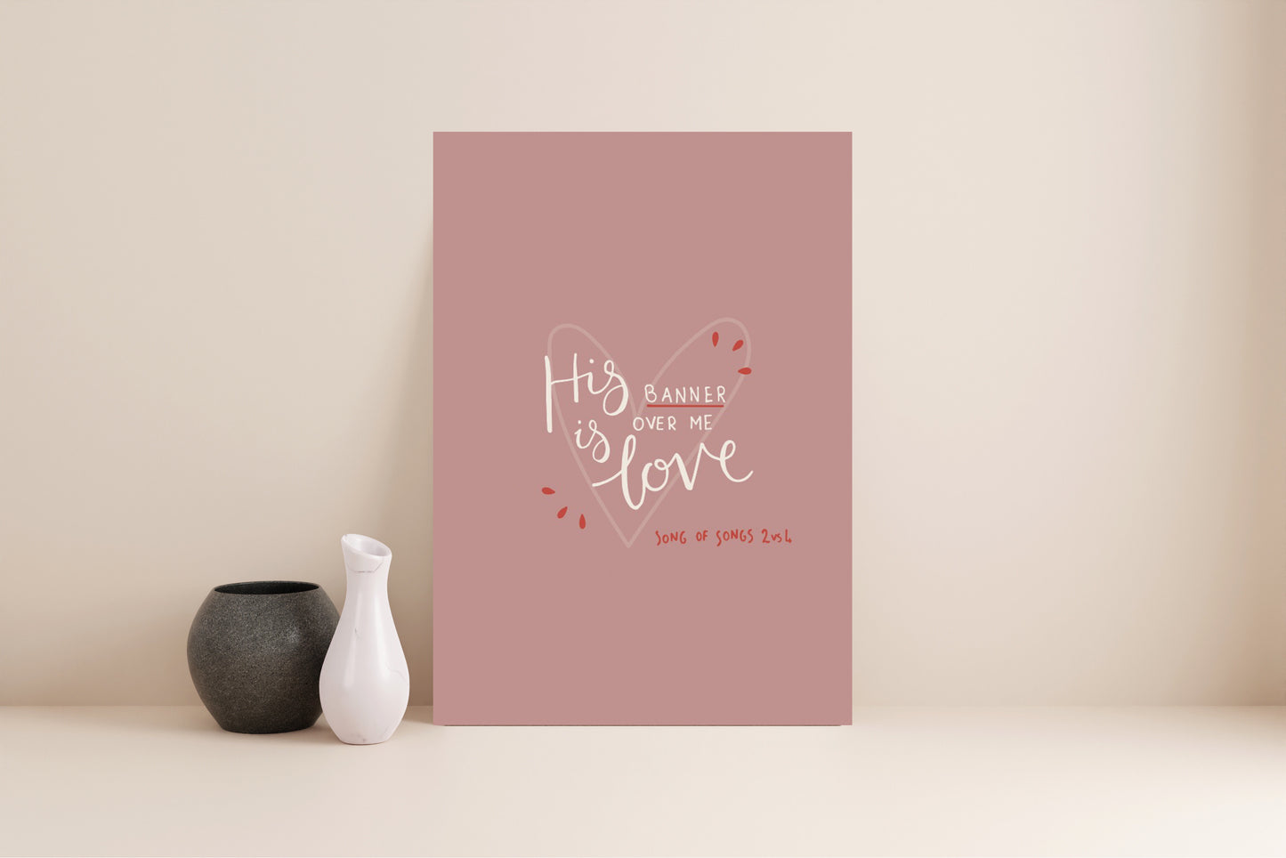 His Banner Is Love // Digital Download Print
