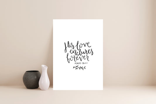 His Love Endures // Digital Download
