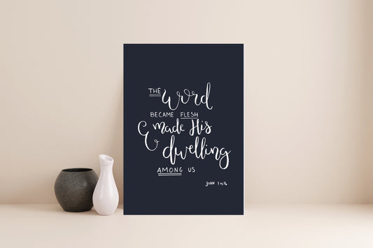 John 1 vs 14  // Digital Download Print
