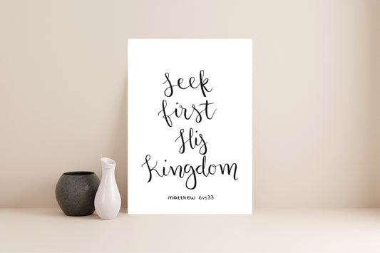 Seek First // Digital Download Print