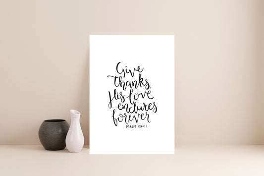 Give Thanks // Digital Download Print